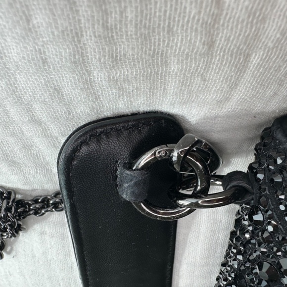 SMALL ROMAN STUD THE SHOULDER BAG AND CHAIN WITH SPARKLING EMBROIDERY - Picture 11 of 13